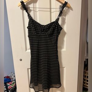 UO polka dot mini dress